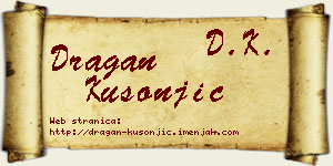 Dragan Kusonjić vizit kartica